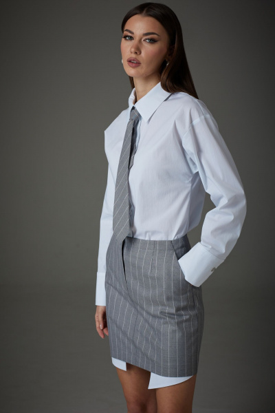 Блуза, жакет, юбка, галстук N.O.W. 1410 - фото 4