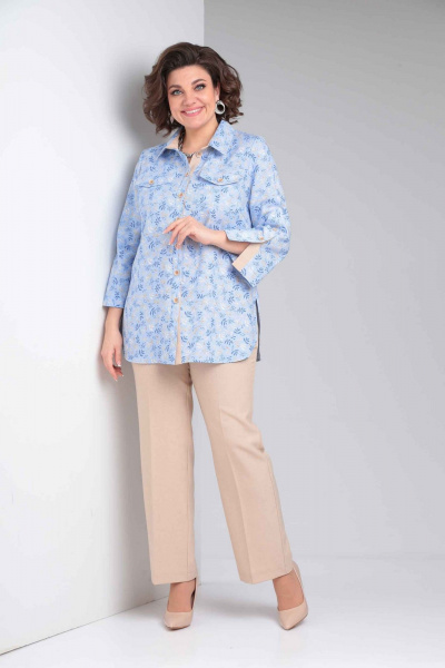 Блуза, брюки Асолия 1418 - фото 3