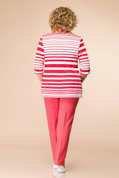 Блуза, брюки, жакет Romanovich Style 3-1499 красный/полоска - фото 2
