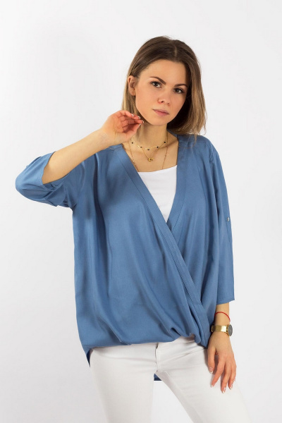 Блуза, топ Mirolia 529 голубой - фото 1