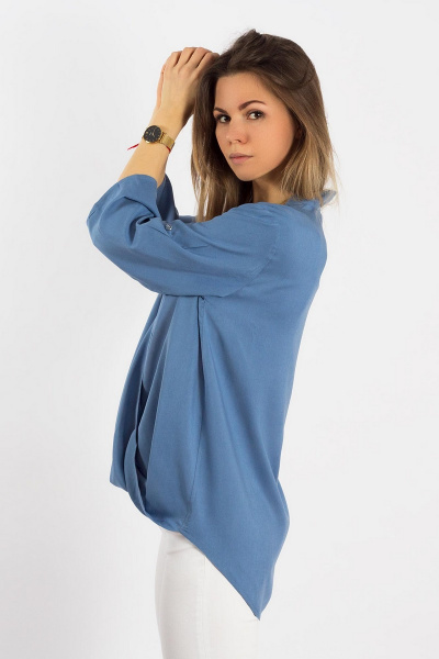 Блуза, топ Mirolia 529 голубой - фото 2