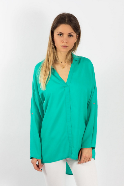 Рубашка Mirolia 531 бирюзовый - фото 1