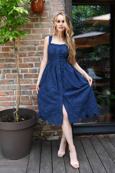 Платье Andrea Fashion AF-16/3 синий - фото 1