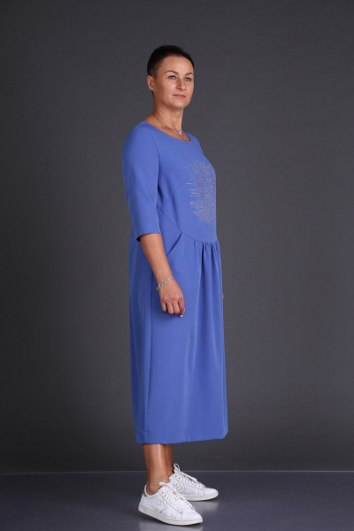 Платье ZigzagStyle 404 голубой - фото 6