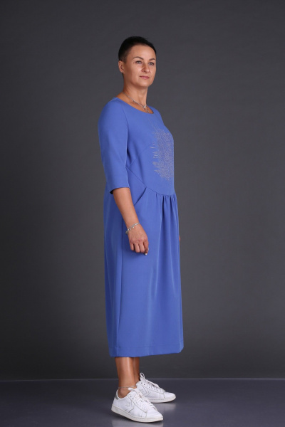 Платье ZigzagStyle 404 голубой - фото 3
