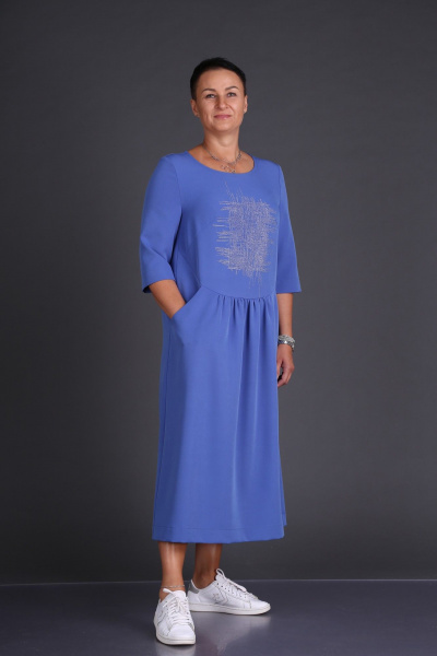 Платье ZigzagStyle 404 голубой - фото 1