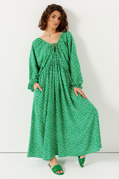 Платье Панда 144780w зеленый - фото 1