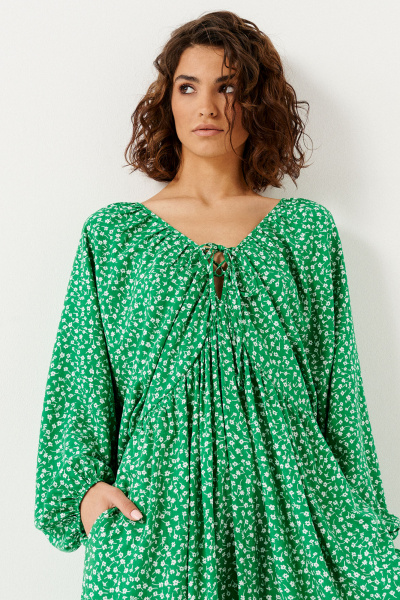 Платье Панда 144780w зеленый - фото 3
