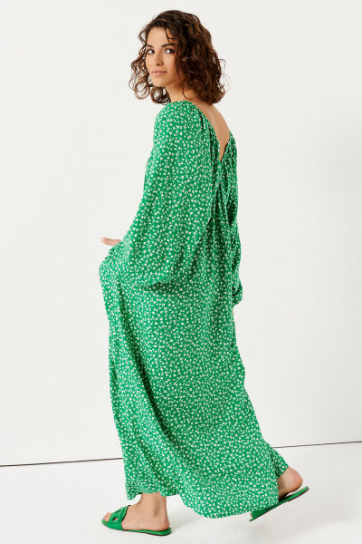 Платье Панда 144780w зеленый - фото 4