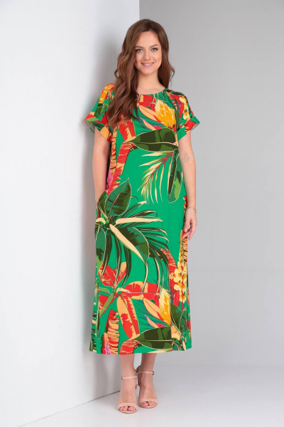 Платье TVIN 7733 зеленый_банан - фото 2