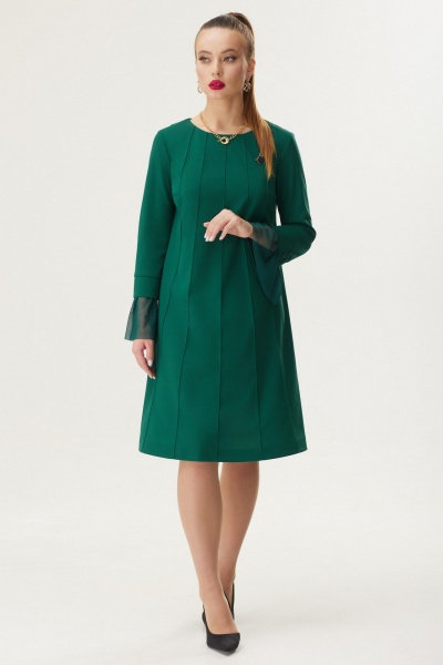 Платье Galean Style 671.1 зеленый - фото 1