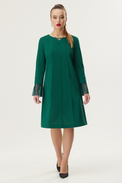 Платье Galean Style 671.1 зеленый - фото 2