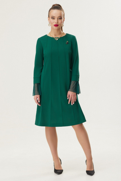 Платье Galean Style 671.1 зеленый - фото 3