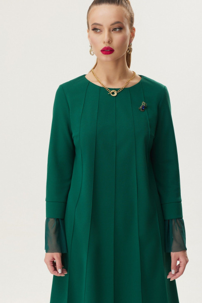 Платье Galean Style 671.1 зеленый - фото 4