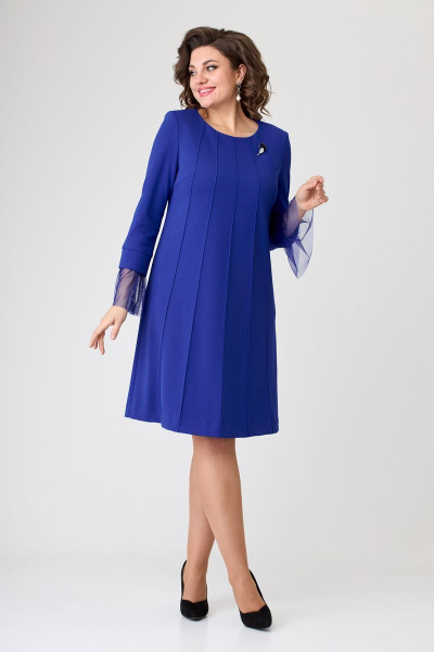 Платье Galean Style 671.1 синий - фото 2