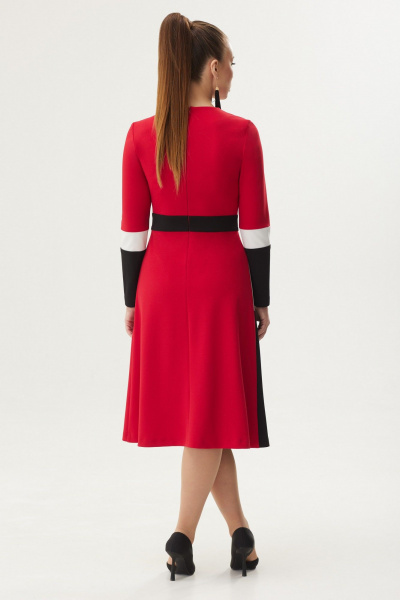 Платье Galean Style 789.1 красный - фото 6