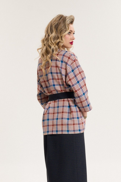 Жакет, юбка Anastasia 1080.1 марсало/графит - фото 5