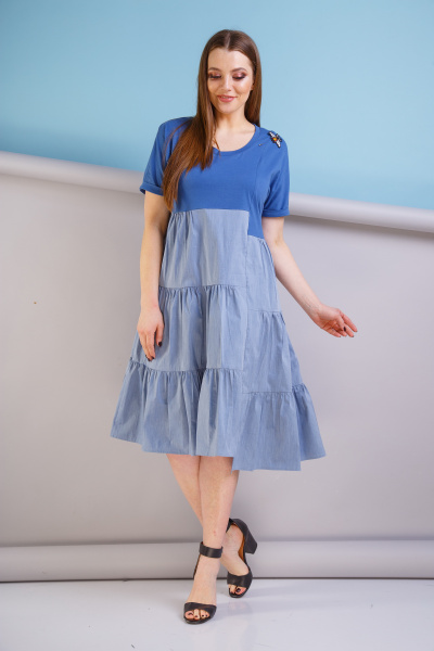 Платье Anastasia 184 голубой - фото 1