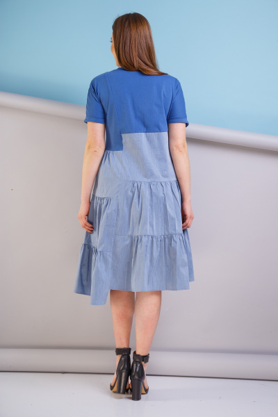 Платье Anastasia 184 голубой - фото 4