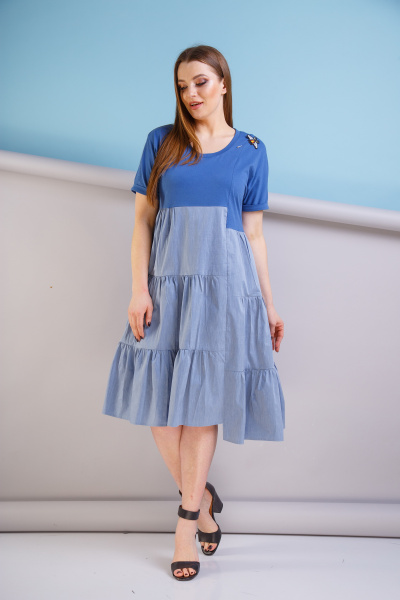 Платье Anastasia 184 голубой - фото 2