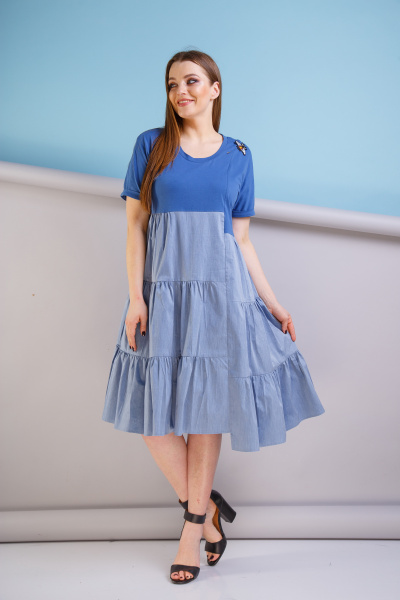 Платье Anastasia 184 голубой - фото 3