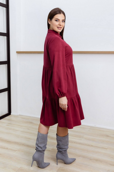 Платье Daloria 2043 бордовый - фото 4