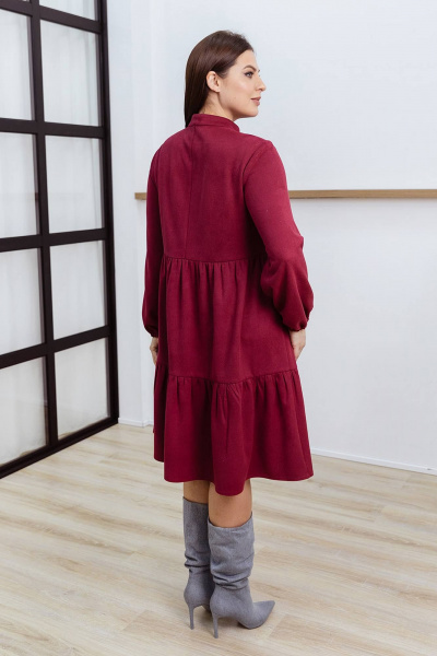 Платье Daloria 2043 бордовый - фото 2