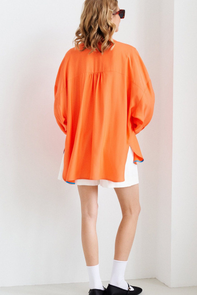 Рубашка VIZANTI 9601 оранжевая - фото 8