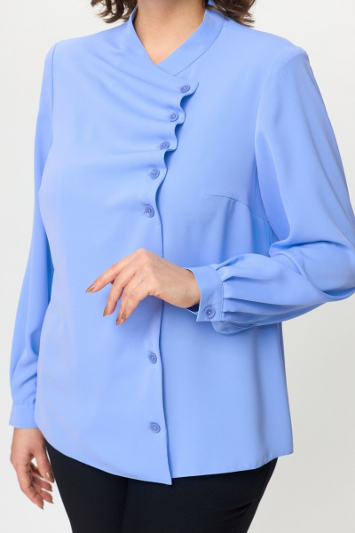 Блуза DaLi 5530.1 голубая - фото 3