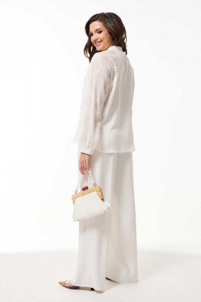 Блуза, брюки Mislana 935/3 белый - фото 5