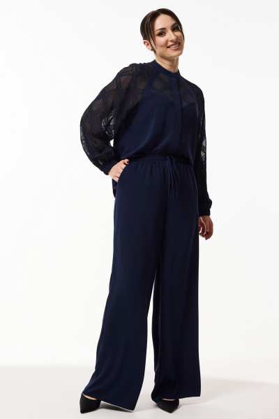 Блуза, брюки Mislana 935/3 синий - фото 3