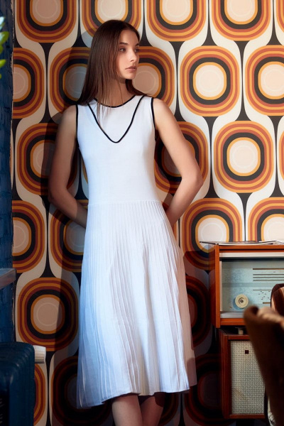 Платье Favorini 21618 белый - фото 1