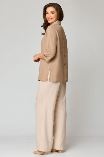 Блуза, брюки Мишель стиль 1184 бежевый - фото 7