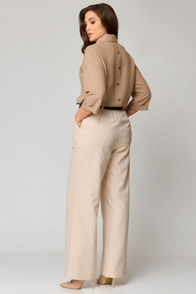 Блуза, брюки Мишель стиль 1184 бежевый - фото 2