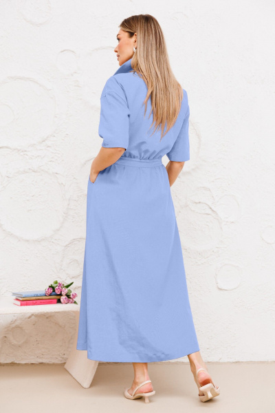 Платье Amberа Style 1052G голубой - фото 2
