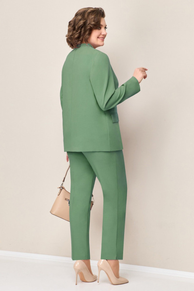 Блуза, брюки, жакет VOLNA 1334 светло-зеленый - фото 2