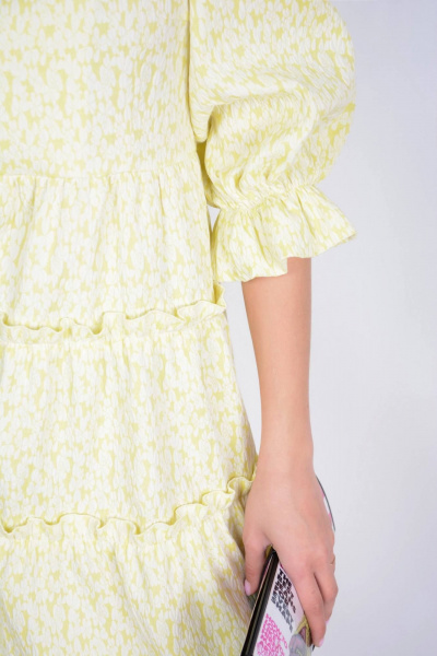 Платье Patriciа C15201-1 желтый,белый - фото 4