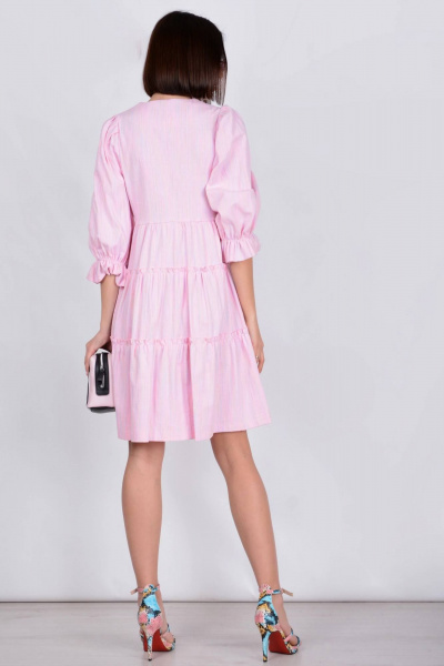 Платье Patriciа C15201-1 розовый,голубой - фото 3