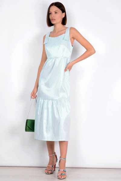 Платье Patriciа NY15339 белый,салатовый - фото 1