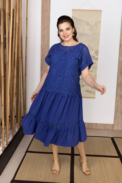 Блуза, платье ASV 2523 синий - фото 1