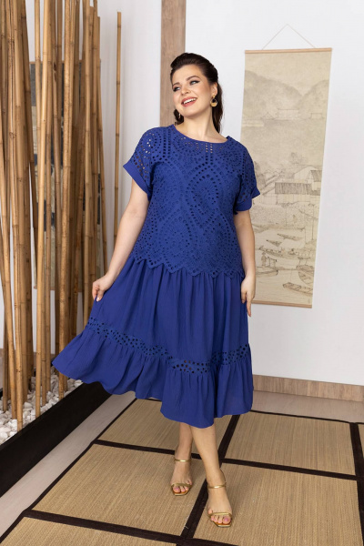 Блуза, платье ASV 2523 синий - фото 3