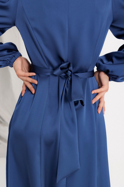 Платье Krasa М378-24 синий - фото 8