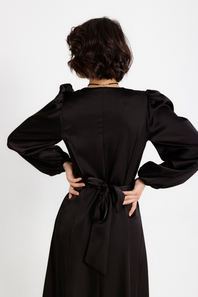 Платье Krasa М378-24 черный - фото 10