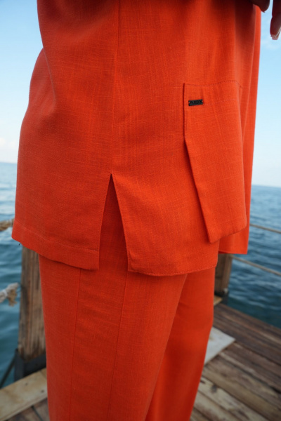 Блуза, брюки Vittoria Queen 20573 красно-оранжевый - фото 9