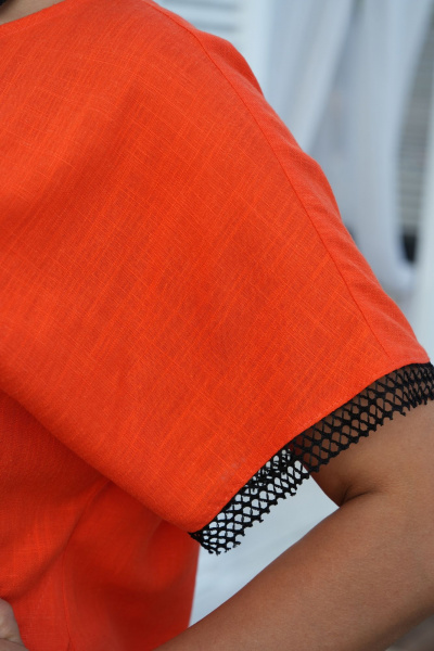 Блуза, брюки Vittoria Queen 20573 красно-оранжевый - фото 7