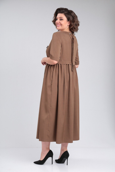 Платье Michel chic 2132/1 коричневый - фото 5