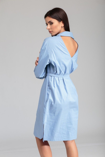 Платье SandyNa 13684-1 голубой - фото 10