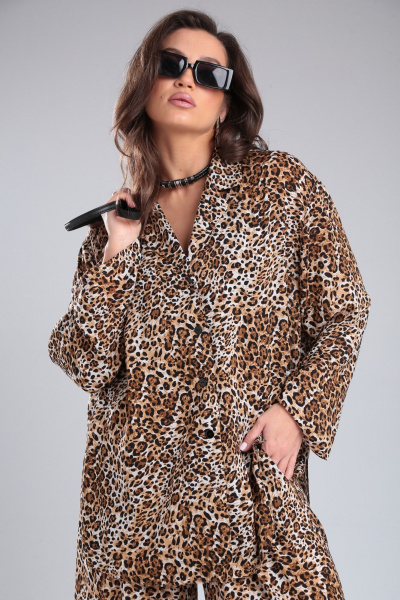 Блуза, брюки Lady Secret 2937 принт_леопард - фото 7