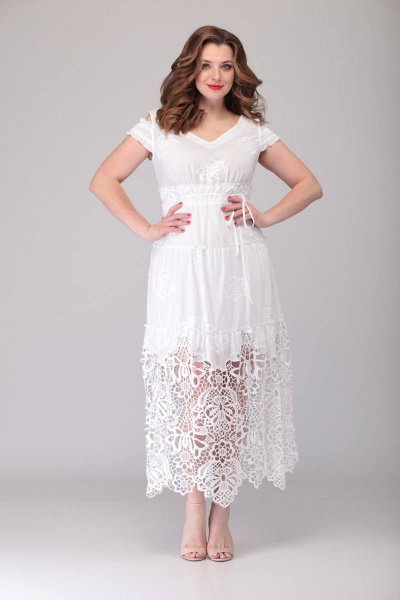 Платье Verita 1199 белый - фото 1