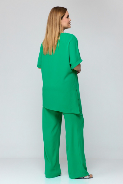 Блуза, брюки, пояс Laikony L-051 зеленый - фото 6